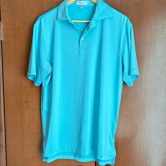 Peter Millar Men’s Aqua Polo Summer Comfort Shirt (M) - Picture 2 of 6